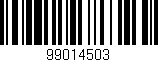 Código de barras (EAN, GTIN, SKU, ISBN): '99014503'