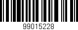 Código de barras (EAN, GTIN, SKU, ISBN): '99015228'