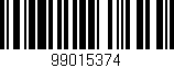 Código de barras (EAN, GTIN, SKU, ISBN): '99015374'