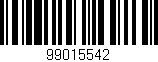 Código de barras (EAN, GTIN, SKU, ISBN): '99015542'