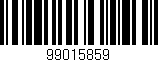 Código de barras (EAN, GTIN, SKU, ISBN): '99015859'