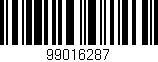 Código de barras (EAN, GTIN, SKU, ISBN): '99016287'