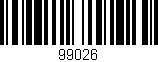 Código de barras (EAN, GTIN, SKU, ISBN): '99026'