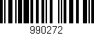 Código de barras (EAN, GTIN, SKU, ISBN): '990272'