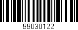 Código de barras (EAN, GTIN, SKU, ISBN): '99030122'