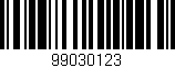 Código de barras (EAN, GTIN, SKU, ISBN): '99030123'