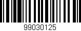 Código de barras (EAN, GTIN, SKU, ISBN): '99030125'