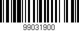Código de barras (EAN, GTIN, SKU, ISBN): '99031900'
