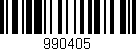 Código de barras (EAN, GTIN, SKU, ISBN): '990405'