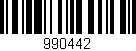 Código de barras (EAN, GTIN, SKU, ISBN): '990442'