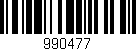 Código de barras (EAN, GTIN, SKU, ISBN): '990477'