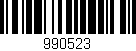 Código de barras (EAN, GTIN, SKU, ISBN): '990523'