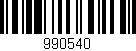 Código de barras (EAN, GTIN, SKU, ISBN): '990540'