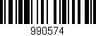 Código de barras (EAN, GTIN, SKU, ISBN): '990574'