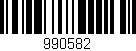 Código de barras (EAN, GTIN, SKU, ISBN): '990582'