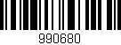 Código de barras (EAN, GTIN, SKU, ISBN): '990680'
