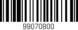 Código de barras (EAN, GTIN, SKU, ISBN): '99070800'