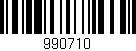 Código de barras (EAN, GTIN, SKU, ISBN): '990710'