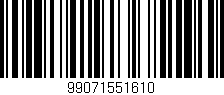 Código de barras (EAN, GTIN, SKU, ISBN): '99071551610'