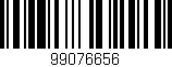 Código de barras (EAN, GTIN, SKU, ISBN): '99076656'