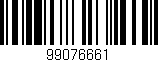 Código de barras (EAN, GTIN, SKU, ISBN): '99076661'