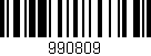 Código de barras (EAN, GTIN, SKU, ISBN): '990809'