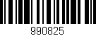 Código de barras (EAN, GTIN, SKU, ISBN): '990825'