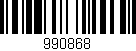 Código de barras (EAN, GTIN, SKU, ISBN): '990868'