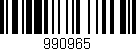 Código de barras (EAN, GTIN, SKU, ISBN): '990965'