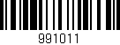 Código de barras (EAN, GTIN, SKU, ISBN): '991011'