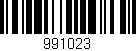 Código de barras (EAN, GTIN, SKU, ISBN): '991023'