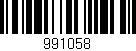 Código de barras (EAN, GTIN, SKU, ISBN): '991058'