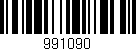 Código de barras (EAN, GTIN, SKU, ISBN): '991090'