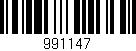 Código de barras (EAN, GTIN, SKU, ISBN): '991147'