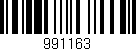 Código de barras (EAN, GTIN, SKU, ISBN): '991163'