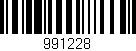 Código de barras (EAN, GTIN, SKU, ISBN): '991228'