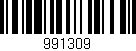 Código de barras (EAN, GTIN, SKU, ISBN): '991309'