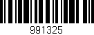 Código de barras (EAN, GTIN, SKU, ISBN): '991325'