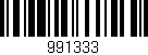 Código de barras (EAN, GTIN, SKU, ISBN): '991333'