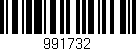 Código de barras (EAN, GTIN, SKU, ISBN): '991732'