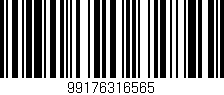 Código de barras (EAN, GTIN, SKU, ISBN): '99176316565'