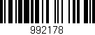 Código de barras (EAN, GTIN, SKU, ISBN): '992178'