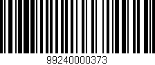 Código de barras (EAN, GTIN, SKU, ISBN): '99240000373'