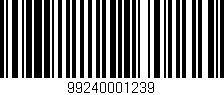 Código de barras (EAN, GTIN, SKU, ISBN): '99240001239'