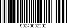 Código de barras (EAN, GTIN, SKU, ISBN): '99240002202'