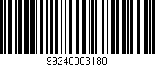 Código de barras (EAN, GTIN, SKU, ISBN): '99240003180'