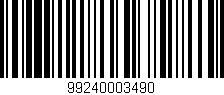 Código de barras (EAN, GTIN, SKU, ISBN): '99240003490'