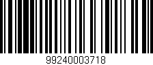 Código de barras (EAN, GTIN, SKU, ISBN): '99240003718'