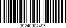 Código de barras (EAN, GTIN, SKU, ISBN): '99240004495'
