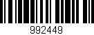 Código de barras (EAN, GTIN, SKU, ISBN): '992449'